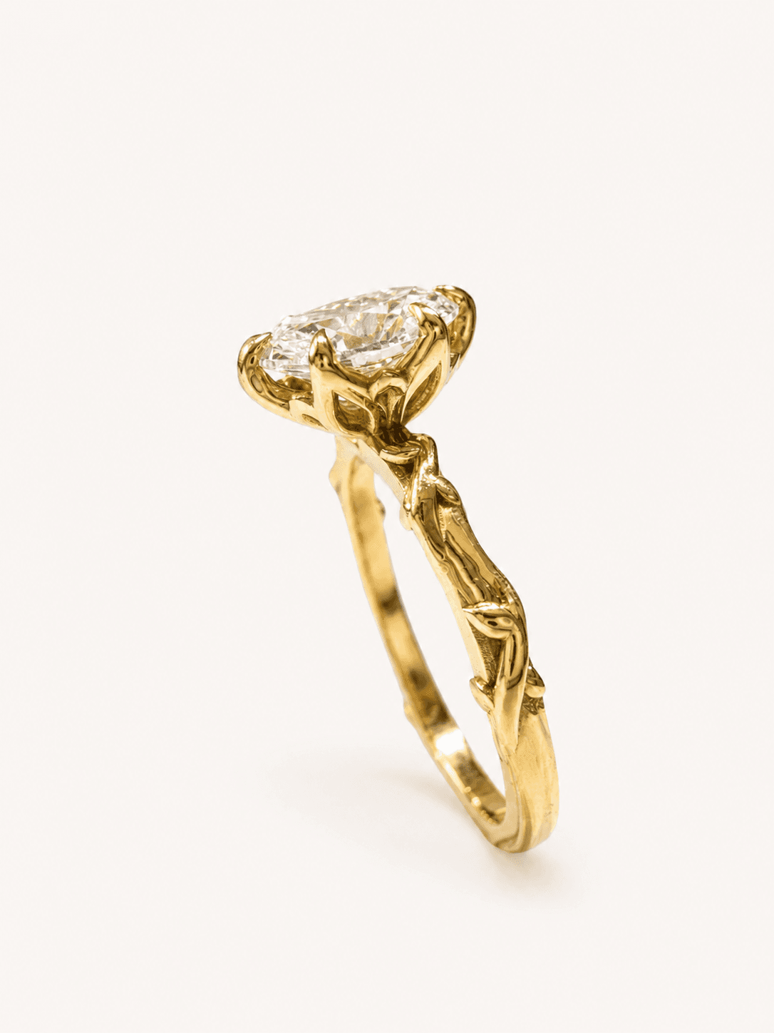 Flower ring worn